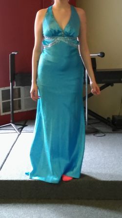 Robin's egg blue dress
