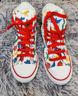 Converse Red and White Sneakers