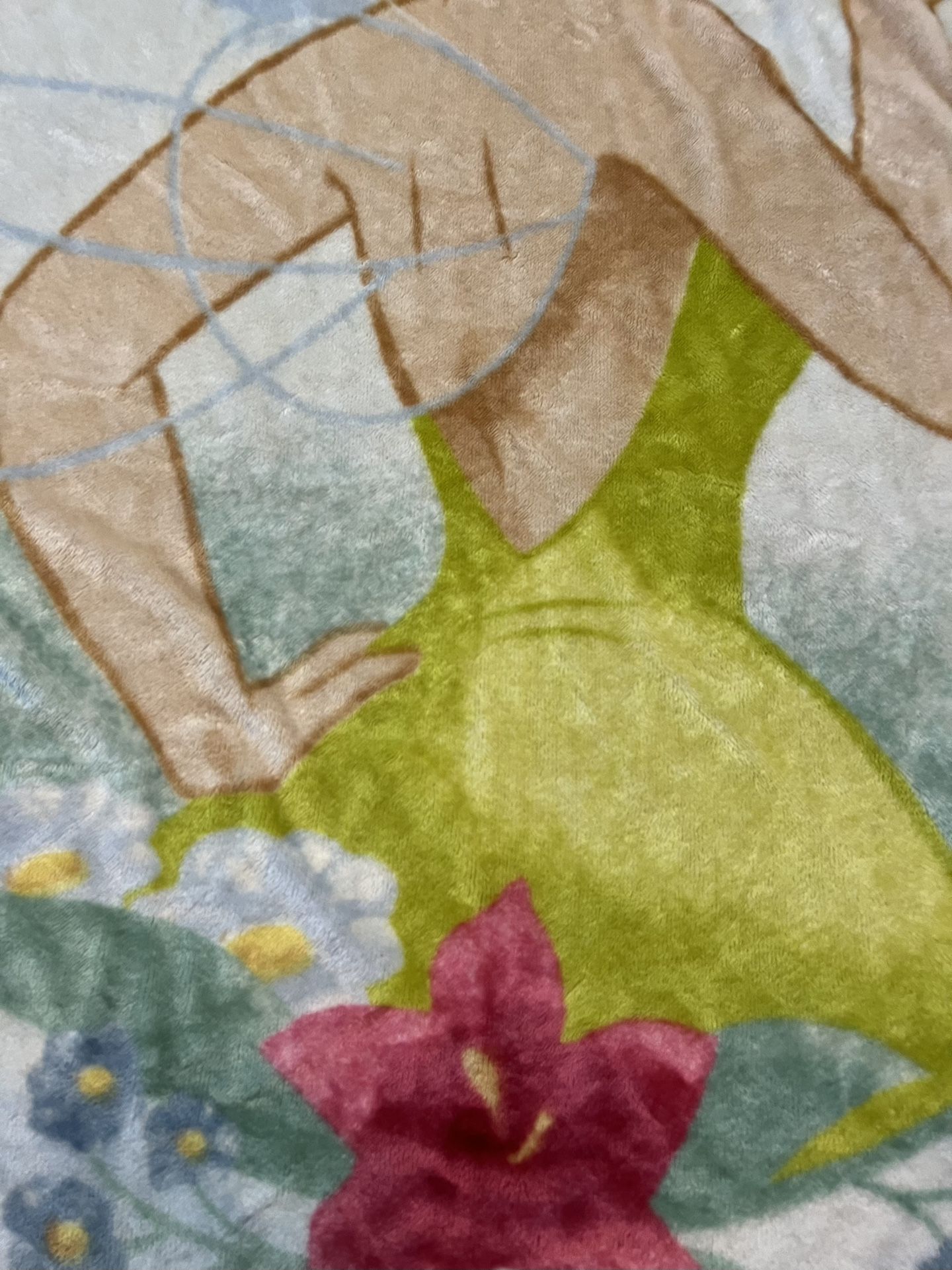Disney Tinkerbell Blowing Kiss Large Fleece Blanket