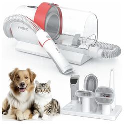 Brand New Dog Grooming Kit, Pet Grooming Vacuum with Clippers & Trimmer, Dog Vacuum