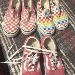 Vans size 7 .. 3 pairs