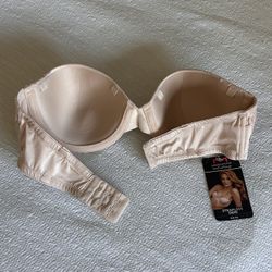 Maidenform Lace Trim Strapless Bra