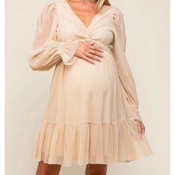 Pink Blush Maternity Dress