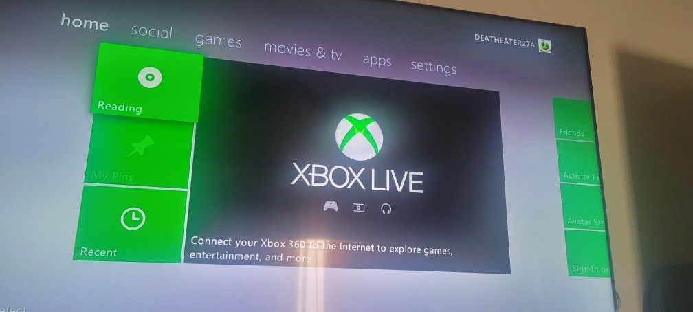 Xbox 360 With 1 Controller