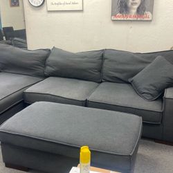 Used Sectional Couch With Ottoman / Free Delivery 