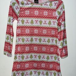 Set Of 2 Girls Christmas Sleep Dress / Nightgown Size 14 Pajamas Set 