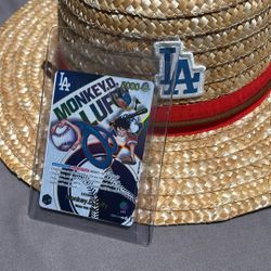 One Piece Dodgers Monkey D. Luffy Card And Hat