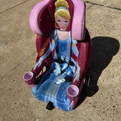 Disney Pink Cinderella Toward-Facing Booster  Children’s Car Seat