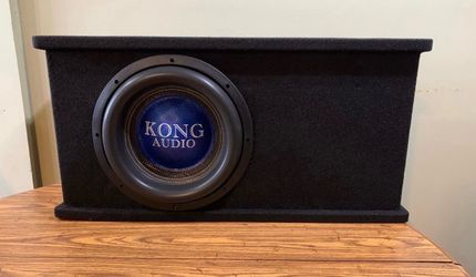 New 12" Kong Audio 2000W Rms Subwoofer + Slot Port Enclosure