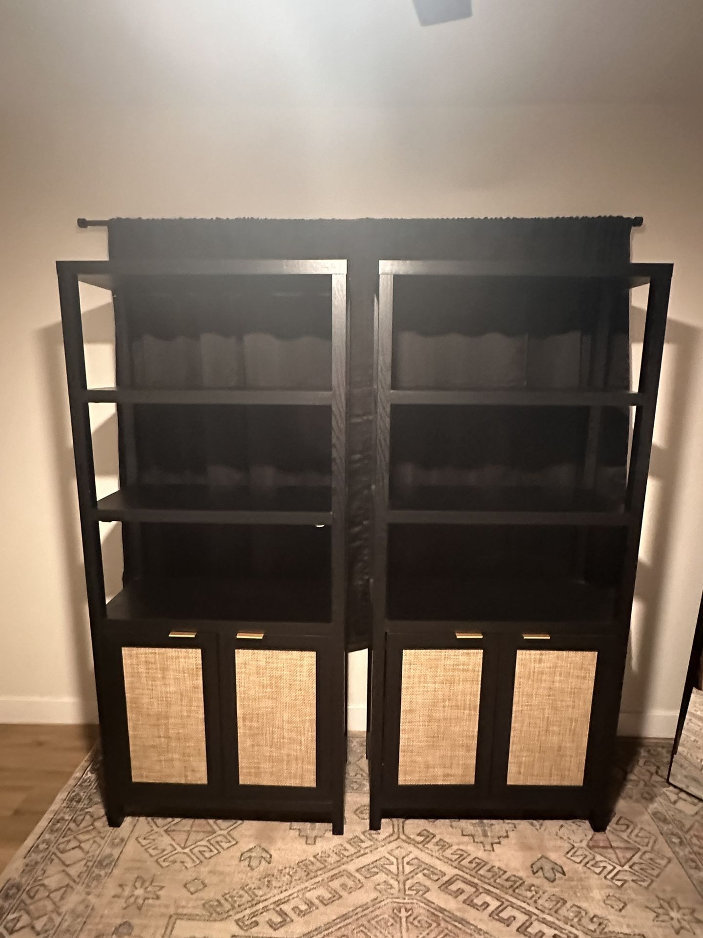 Bookshelves - 5 Tier With Cabinets