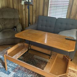 Two Lazyboy Recliners, Two End Tables, Hide A Bed Loveseat, And A Retractable Coffe Table $100
