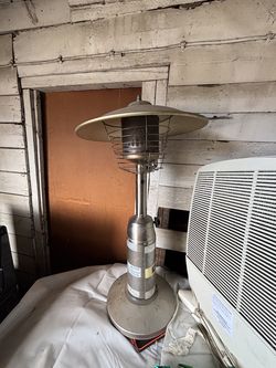 Patio heater in stainless steel