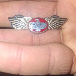 Antique Vintage Pacific Air Line Pilot Pin