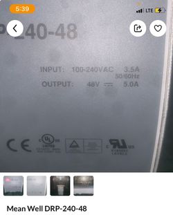 Mean Well DRP-240-48 Power Supply