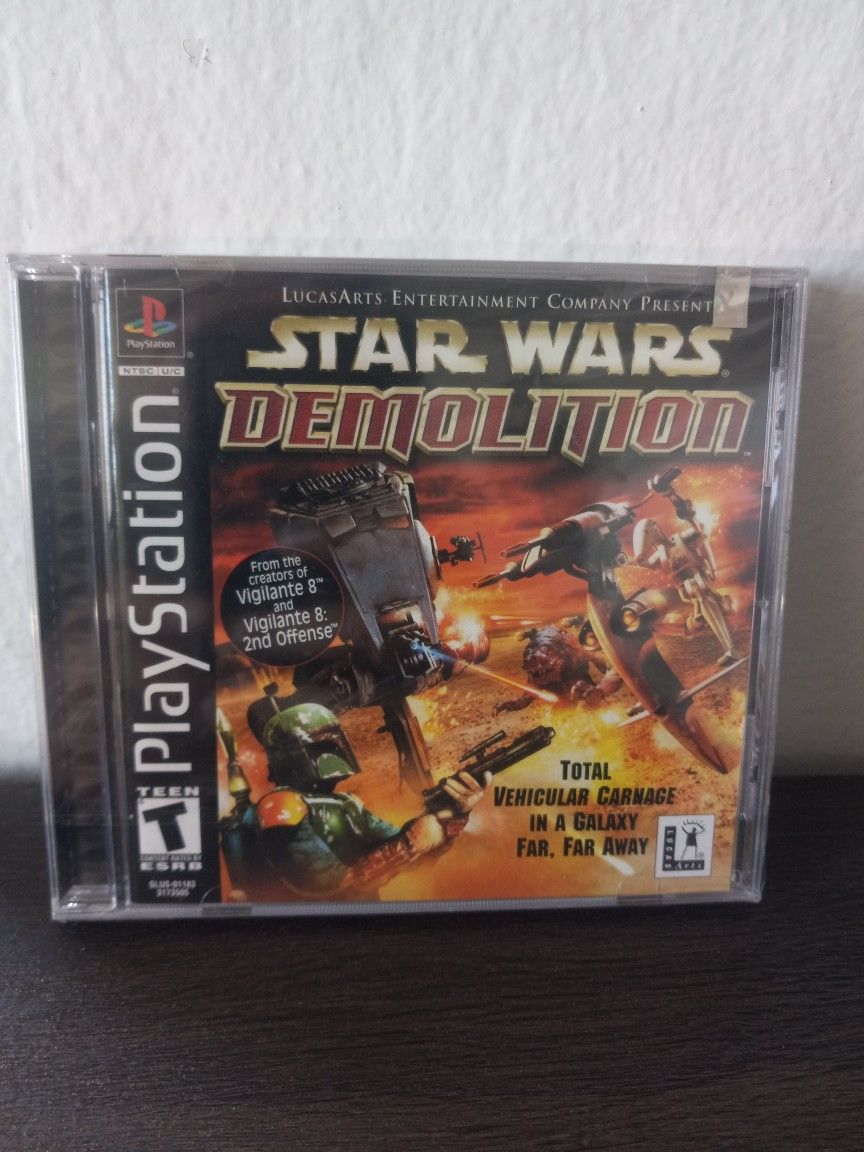 2000 Star Wars Demolition Playstation 1 1st Print New Factory Sealed