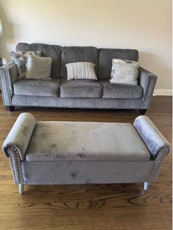 Sofa + Storage Bench