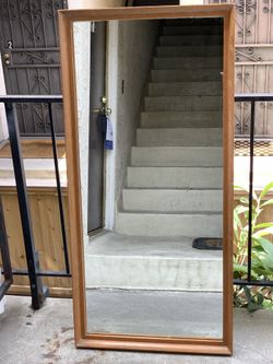Real Solid Wood Mirror
