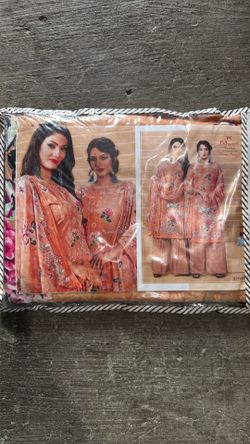 Indian  lawn suit unstitched