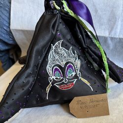 Custom Rhinestone Ursula Zip up pouch