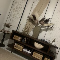 Walnut Brown Console Table 