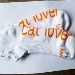 Notes To Self "My Cat Loves Me" Low Cut Socks 