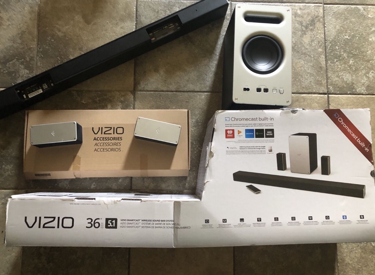 VIZIO SB3651-E6B 5.1 Soundbar Home Speaker, Black