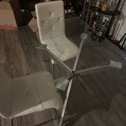 Rectangular Table With 4 Chairs