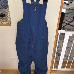 Blue Overalls For Winter
