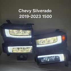 Chevy Silverado 2019-2024 Headlights 1500 