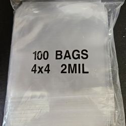 100 Sealing Bags 4x4/ New