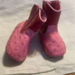 Infant Girl Twister Baby Buckers Boots Size 4