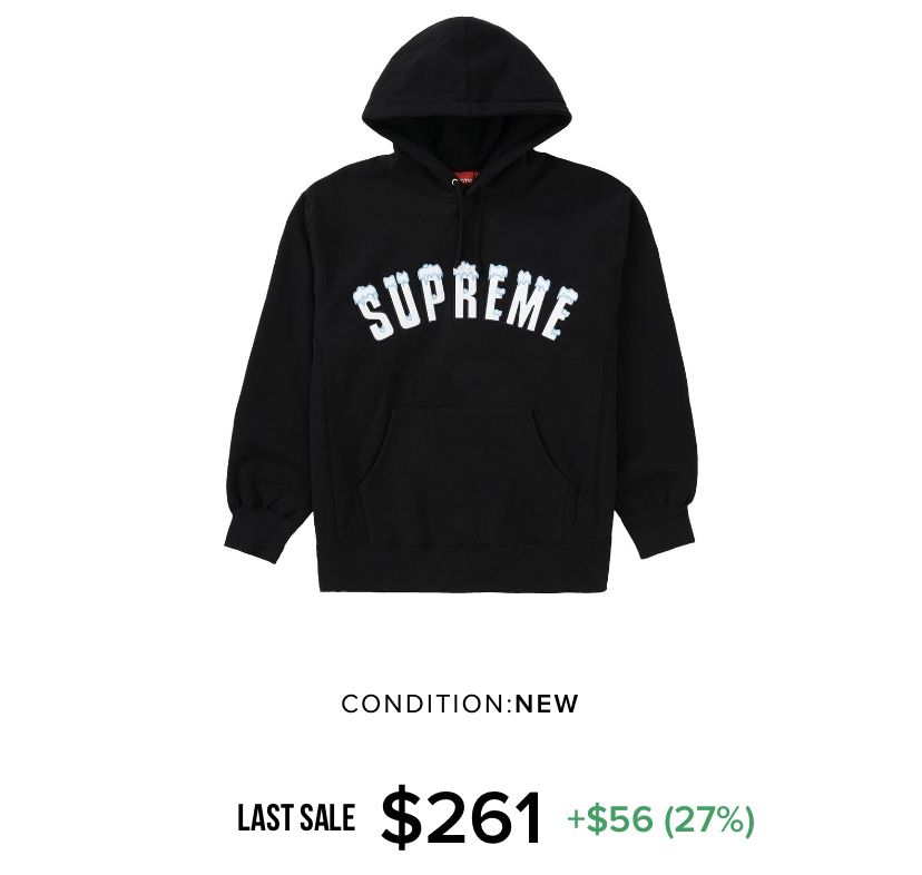 Supreme hoodie size LARGE New