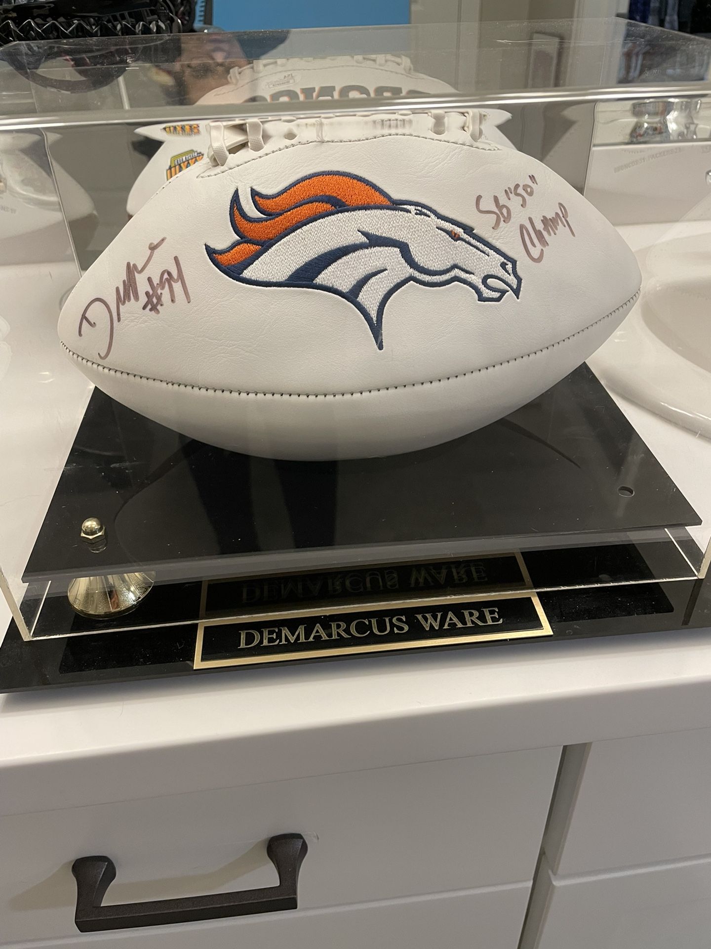 Signed Demarcus Ware Denver Broncos Football