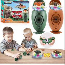Brand: Laradola Dinosaur Toys for 4 5 6 7 Year Old Boys - Dinosaur Eggs with Random Dinosaurs Toys for Kids 3-5 5-7 | Spinning Tops Figure Dinosaur Ga