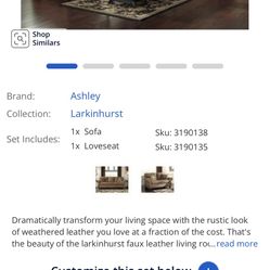 Larkinhurst Sofa and Loveseat 