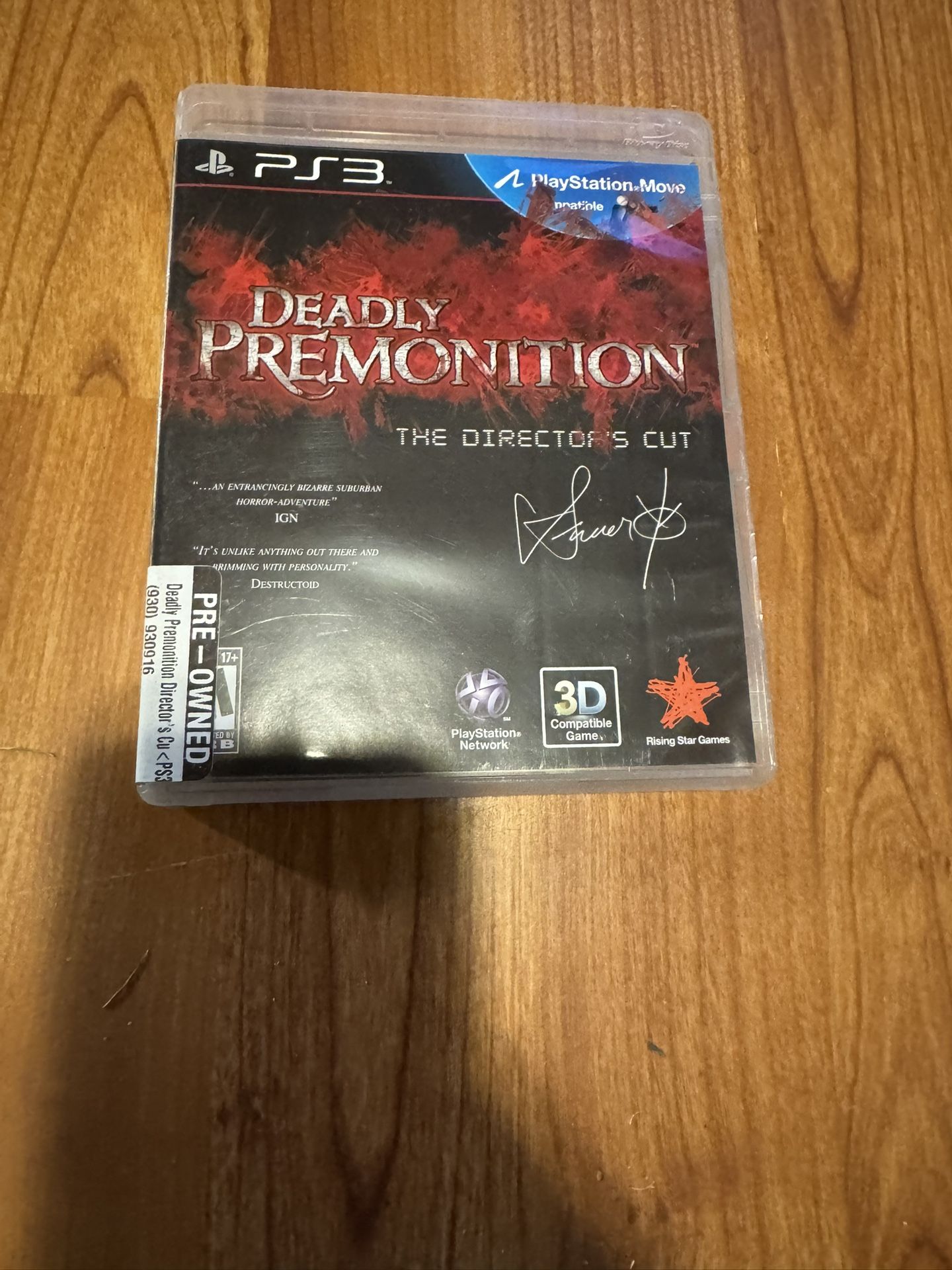 Deadly Premonition Directors Cut PS3 For Sale Or Trade