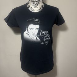 Elvis Presley By Steady Officially Licensed T-shirt Women’s Size S Blue