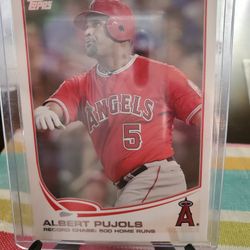 Albert Pujols 2013 Topps Record Chase Baseball Card 