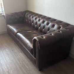 Leather sofa