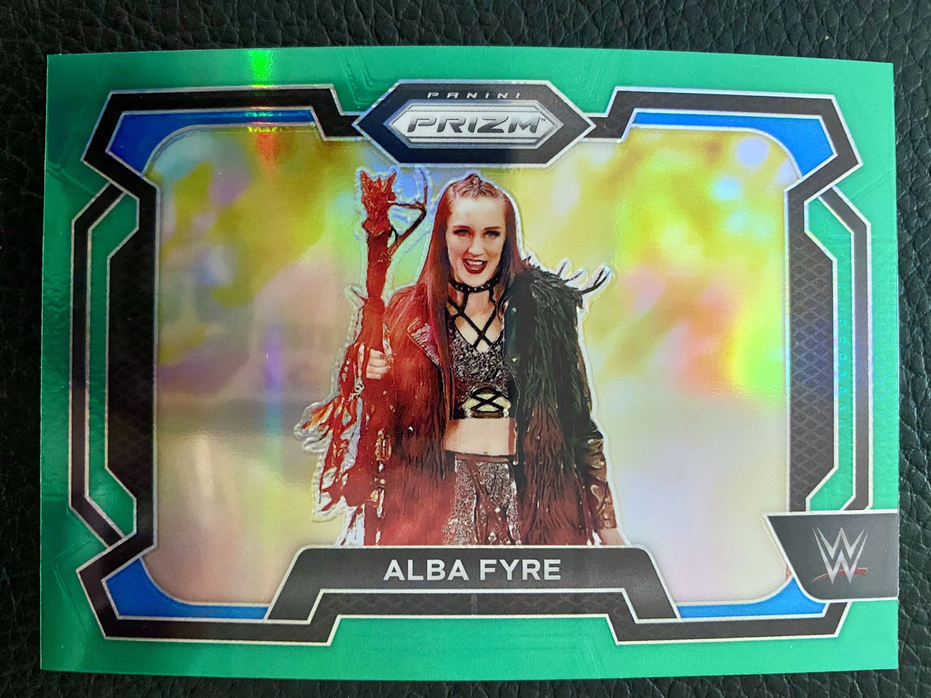 Alba Fyre 2024 Panini Prizm WWE #34 GREEN PRIZM! 