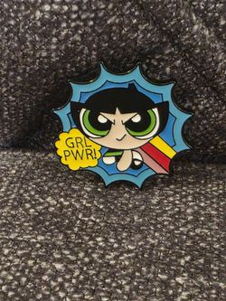 Powerpuff Girls Butter Cup Girl Power Enamel Pin 