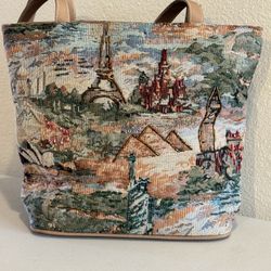 Frankie & Johnnie Tapestry Tote Bag – World Landmarks 
