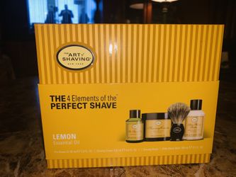 4 Elements of The Perfect Shave Gift Set. 4pc. Lemon, Full Size BRAND NEW ... GREAT GIFT !