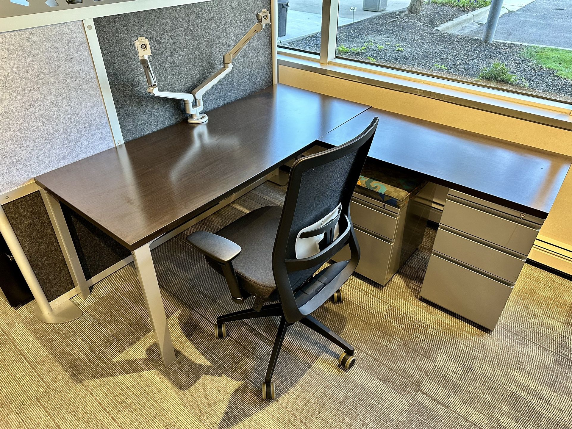 Herman Miller L-Shaped Desk