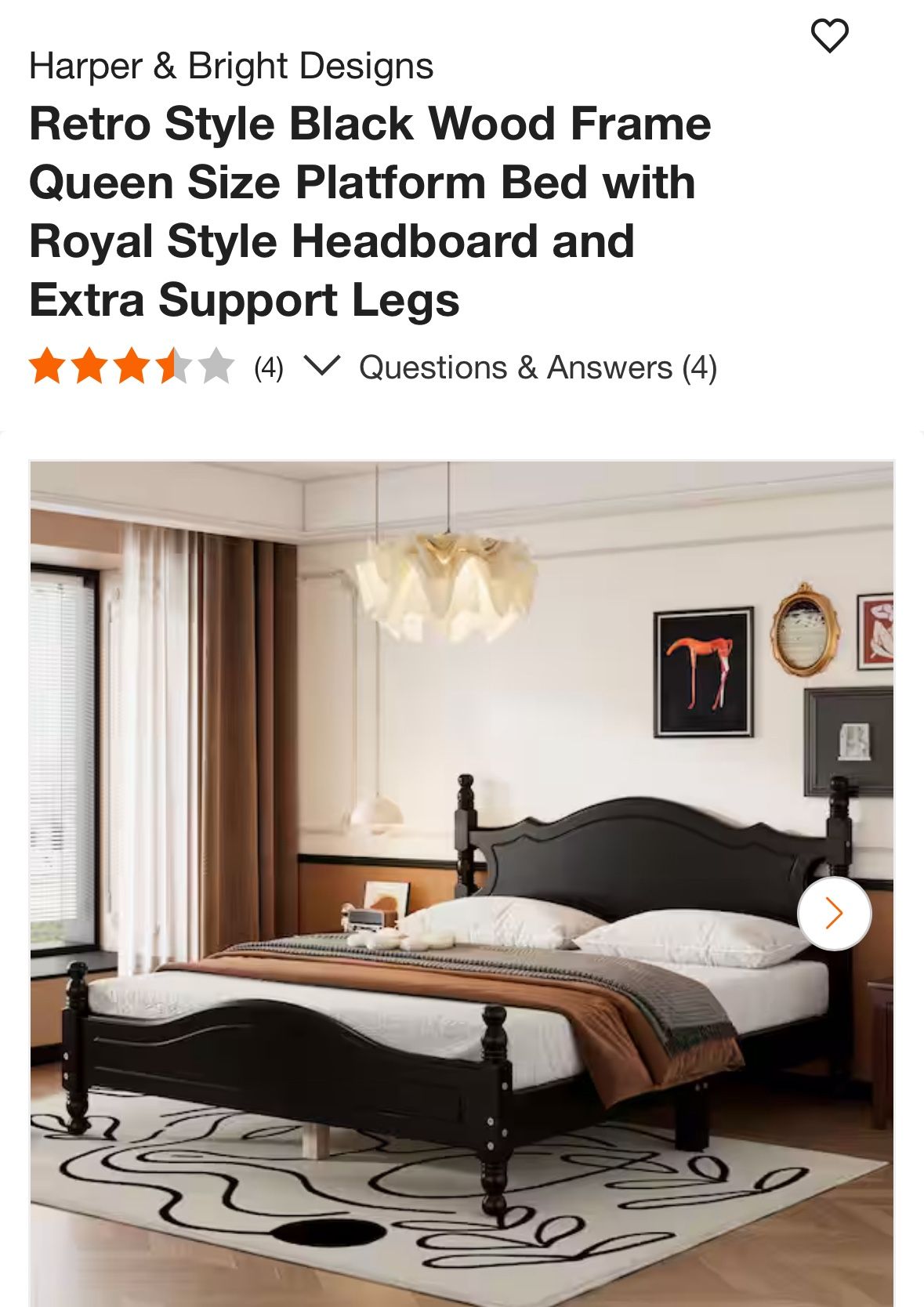 Brand new queen bed frame