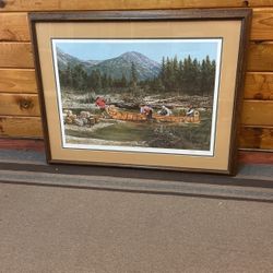 $150 Framed Art Limited Edition Print Paul Calle Lithograph