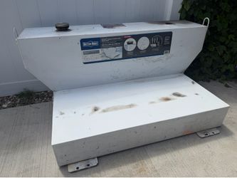 100-Gallon L-Shape Transfer Tank – White Steel – $300