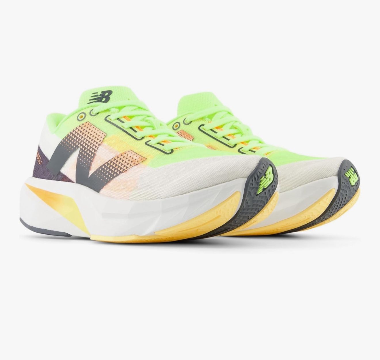 New Balance Mens FuelCell Rebel V4 (9) White/Lime