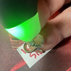 18K Solid White Gold Wedding Diamonds 💎 Ring 3.8Gr Size 5