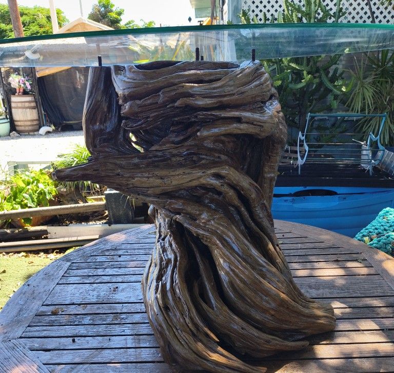 One Of A Kind Wood Carved Table